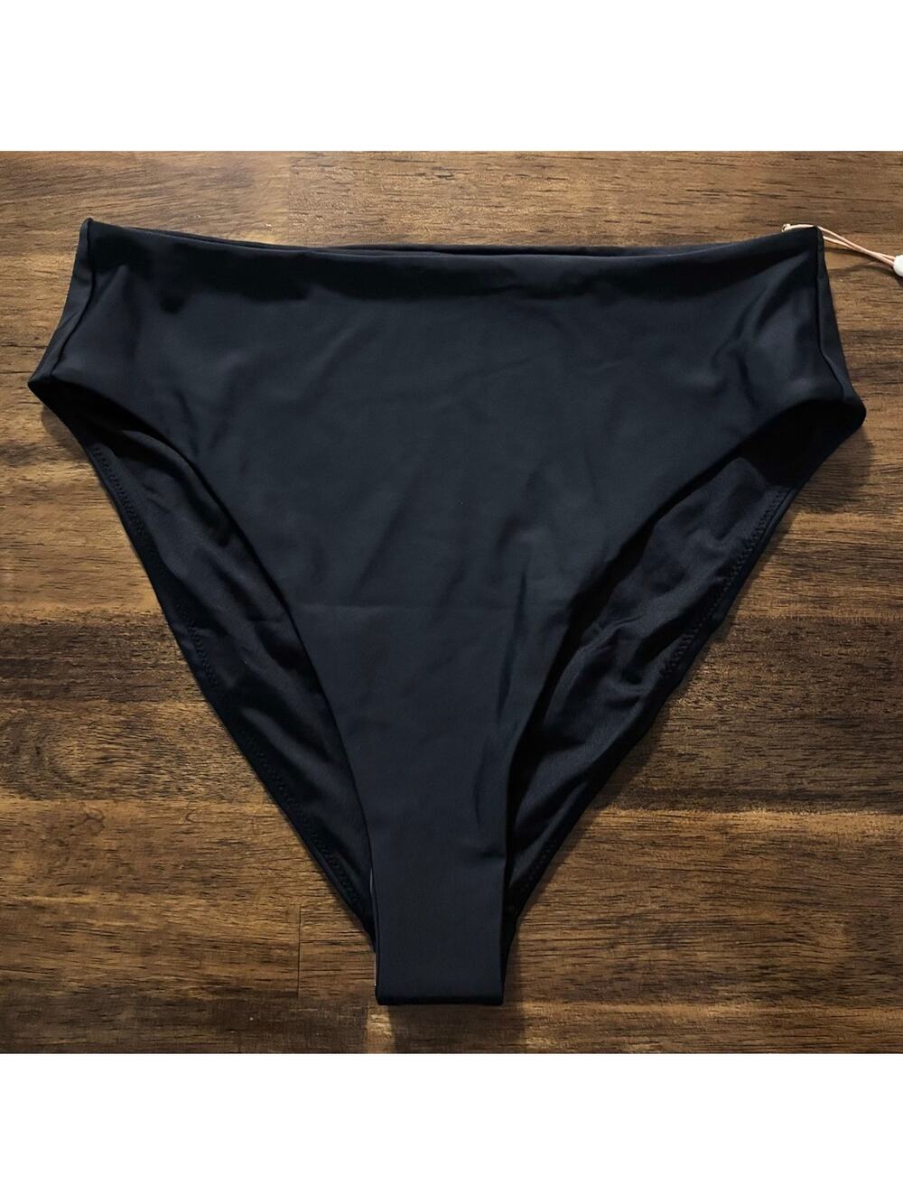 Quince Women’s Large Bikini Bottom Bathing Suit High Leg Cheeky Bottom Swim